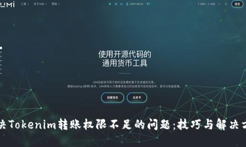 解决Tokenim转账权限不足的问题:技巧与解决方案