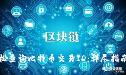 如何轻松查询比特币交易ID：详尽指南与技巧