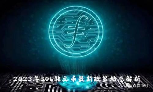 2023年SOL铭文币最新政策动态解析